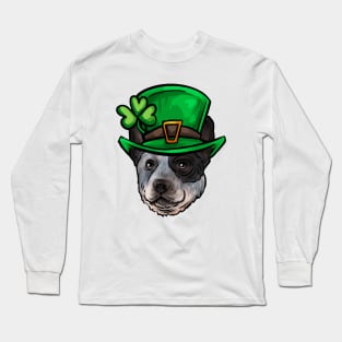 St Patricks Day Australian Cattle Dog Long Sleeve T-Shirt